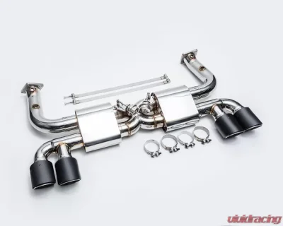 VRP Valvetronic Exhaust System Black Tips Porsche 991.2 Carrera 3.0T - VR-991.2-170B