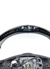 BMW M5 | M6 E6x OEM Upgraded Steering Wheel Shift Light Tri-Color Stitching Silver Carbon                                     - VR-SW-37 - Image 3