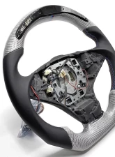 BMW M5 | M6 E6x OEM Upgraded Steering Wheel Shift Light Tri-Color Stitching Silver Carbon                                     - VR-SW-37 - Image 2