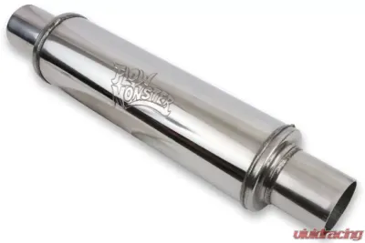 Flowmonster 409SS Round Case Muffler Universal Fit - 14416-FM