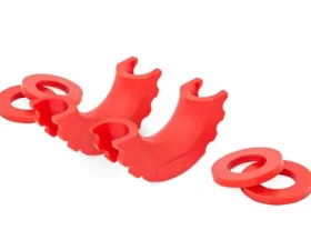 Rough Country D-Ring Isolators (Red, Pair)