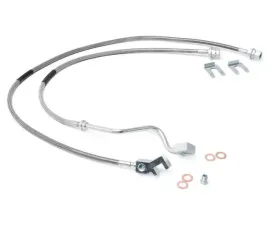 Rough Country Front Extended Stainless Steel Brake Lines for 4-8-inch Lifts Ford 1999-2004