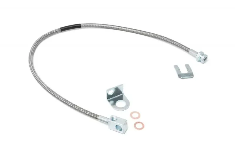 Rough Country Rear Extended Stainless Steel Brake Line for 4-6-inch Lifts Jeep - 89703