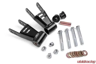 Rough Country 1.5"-2" Adjustable Lift Shackles Pair Jeep Cherokee 1984-2001 - 1077