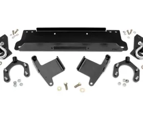 Rough Country Factory Bumper Winch Mounting Plate w/D-Rings Jeep Wrangler 2007-2018