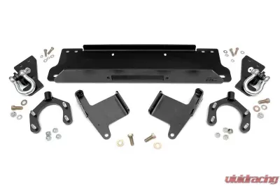 Rough Country Factory Bumper Winch Mounting Plate w/D-Rings Jeep Wrangler 2007-2018 - 1173