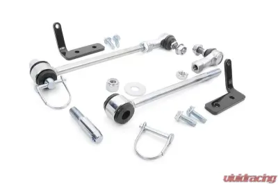 Rough Country Front Sway Bar Quick Disconnects for 2.5" Lifts Jeep Wrangler 2007-2018 - 1029