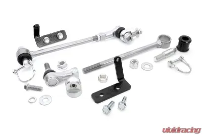 Rough Country Front Sway Bar Quick Disconnects for 4-6.5-inch Lifts Jeep - 1128