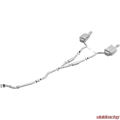 BRExhaust Direct-Fit Exhaust Audi 80 1988 2.0L 4-Cyl Automatic - 106-0169