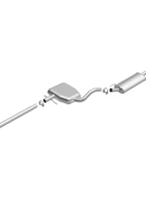 BRExhaust Direct-Fit Exhaust Volkswagen Jetta 1993-1999 2.0L 4-Cyl                                     - 106-0653 - Image 2