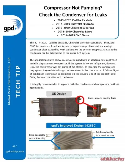 Global Parts Distributors LLC A/C Compressor - 6513078