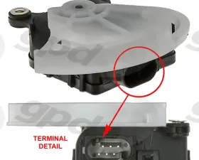 Global Parts Distributors LLC HVAC Recirculation Door Actuator