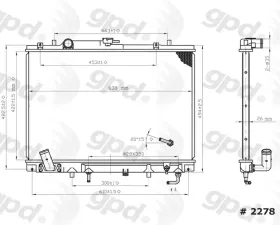 Global Parts Distributors LLC Radiator