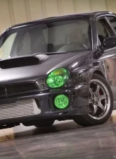 Lamin-X Audi A3 2006-2008 Flat top Green Fog Light Covers                                     - A107GR - Image 2