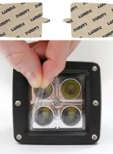 Lamin-X BMW 5-Series 1997-2000 Square Clear Fog Light Covers                                     - B104CL - Image 4