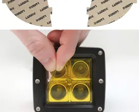 Lamin-X BMW 5-Series F10 2010-2016 Yellow Fog Light Covers