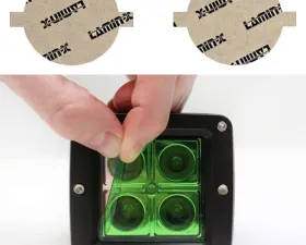 Lamin-X BMW 5-Series 2001-2003 Dome Green Fog Light Covers