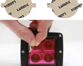 Lamin-X BMW 5-Series 2004-2007 Dome Pink Fog Light Covers