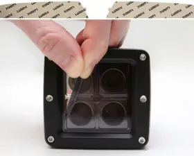 Lamin-X BMW Z4 2006-2008 Rectangle Gunsmoke Fog Light Covers