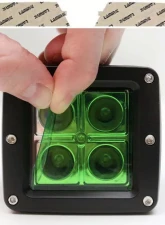 Lamin-X BMW Z4 2006-2008 Rectangle Green Fog Light Covers                                     - B409GR - Image 5