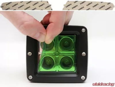 Lamin-X BMW Z4 2006-2008 Rectangle Green Fog Light Covers - B409GR