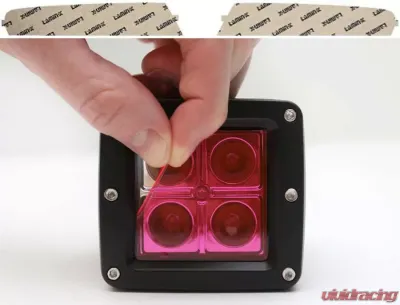 Lamin-X BMW Z4 2006-2008 Rectangle Pink Fog Light Covers - B409P