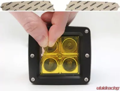 Lamin-X BMW Z4 2006-2008 Rectangle Yellow Fog Light Covers - B409Y