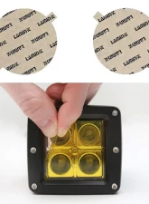 Lamin-X Chrysler 300 2004-2010 Yellow Fog Light Covers                                     - C108Y - Image 5