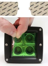 Lamin-X Cadillac STS 2005-2011 Green Fog Light Covers                                     - CD109GR - Image 5