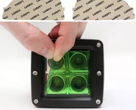 Lamin-X Chevrolet Corvette C6 Base 2005-2013 Green Fog Light Covers