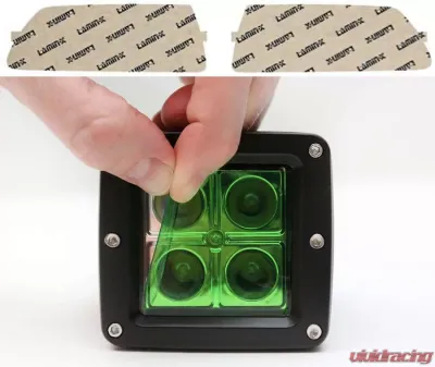 Lamin-X Chevrolet Corvette C6 Base 2005-2013 Green Fog Light Covers - CH115GR