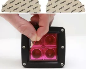 Lamin-X Chevrolet Corvette C6 Base 2005-2013 Pink Fog Light Covers