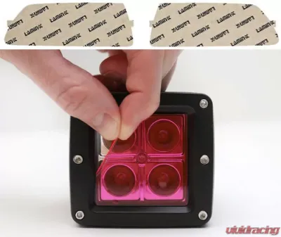 Lamin-X Chevrolet Corvette C6 Base 2005-2013 Pink Fog Light Covers - CH115P