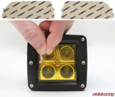 Lamin-X Chevrolet Corvette C6 Base 2005-2013 Yellow Fog Light Covers - CH115Y