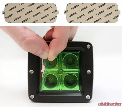 Lamin-X Chevrolet Corvette C6 Z06 2006-2013 Green Fog Light Covers - CH415GR