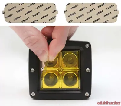 Lamin-X Chevrolet Corvette C6 Z06 2006-2013 Yellow Fog Light Covers - CH415Y