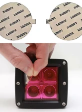 Lamin-X Chevrolet Suburban 2007-2014 4.25" Round Pink Fog Light Covers                                     - CH423P - Image 4