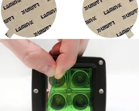 Lamin-X Dodge Viper 2003-2010 Green Fog Light Covers