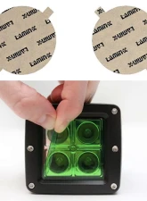 Lamin-X Dodge Charger 2005-2010 Green Fog Light Covers                                     - D110GR - Image 5