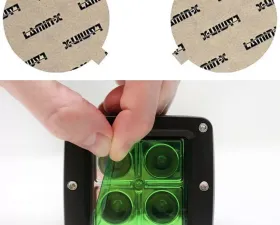 Lamin-X Dodge Caliber 2007-2012 Green Fog Light Covers