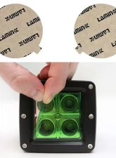 Lamin-X Dodge Caliber 2007-2012 Green Fog Light Covers                                     - D112GR - Image 5