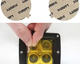 Lamin-X Dodge Caliber 2007-2012 Yellow Fog Light Covers