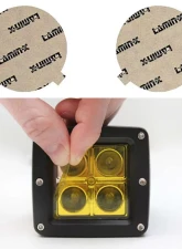 Lamin-X Dodge Caliber 2007-2012 Yellow Fog Light Covers                                     - D112Y - Image 5