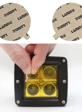 Lamin-X Dodge Nitro 2007-2011 Yellow Fog Light Covers                                     - D113Y - Image 5