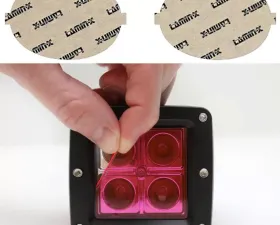 Lamin-X Dodge Viper 1992-2002 Oval Pink Fog Light Covers
