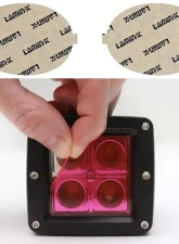 Lamin-X Dodge Viper 1992-2002 Oval Pink Fog Light Covers                                     - D115P - Image 4