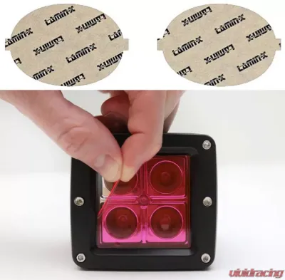 Lamin-X Dodge Viper 1992-2002 Oval Pink Fog Light Covers - D115P