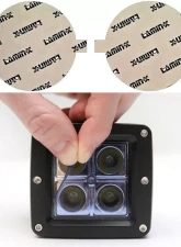 Lamin-X Dodge Challenger 2008-2014 Blue Fog Light Covers                                     - D118B - Image 5