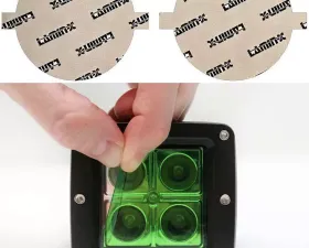 Lamin-X Dodge Challenger 2008-2014 Green Fog Light Covers