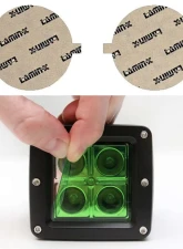 Lamin-X Dodge Durango 2011-2013 Green Fog Light Covers                                     - D123GR - Image 5